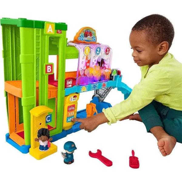 Fisher Price Little People Toddler Playset Light-Up Learning Garage