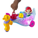Fisher Price - Little People Toddler Toy Disney Princess Ariel's Light-Up Sea Carriage Musical Vehicle Image 3