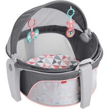 Fisher Price On-The-Go Baby Dome, Baby Girl Play Space & Napping Spot, Rosy Windmill Image 1