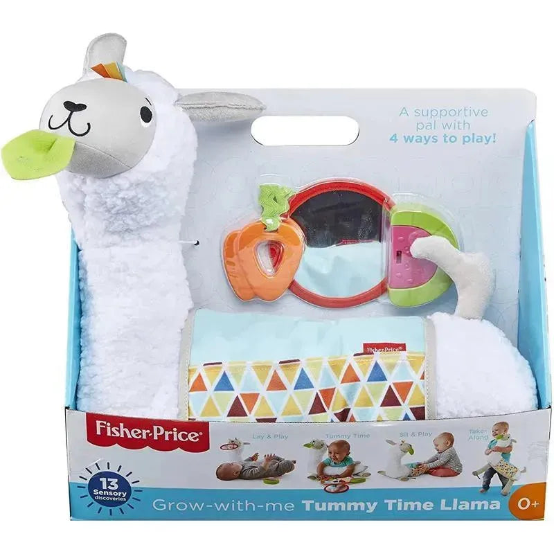 Fisher Price Plush Baby Wedge Grow-With-Me Tummy Time Llama