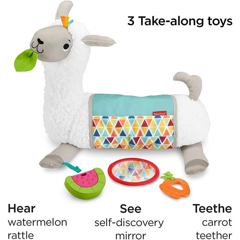 Fisher Price - Plush Baby Wedge Grow-With-Me Tummy Time Llama Image 3