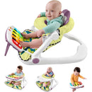 Fisher Price - Portable Baby Chair Kick & Play Deluxe Sit-Me-Up Seat with Piano Learning Toy & Tray Image 1