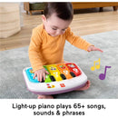 Fisher Price - Portable Baby Chair Kick & Play Deluxe Sit-Me-Up Seat with Piano Learning Toy & Tray Image 6