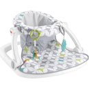 Fisher-Price Portable Baby Chair Sit-Me-Up Floor Seat with Developmental Toys, Geo Lines Image 1