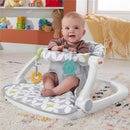 Fisher-Price Portable Baby Chair Sit-Me-Up Floor Seat with Developmental Toys, Geo Lines Image 4