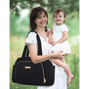 Fisher Price - Quilted Diaper Bag Tote & Convertible Crossbody with Adjustable Strap Image 7