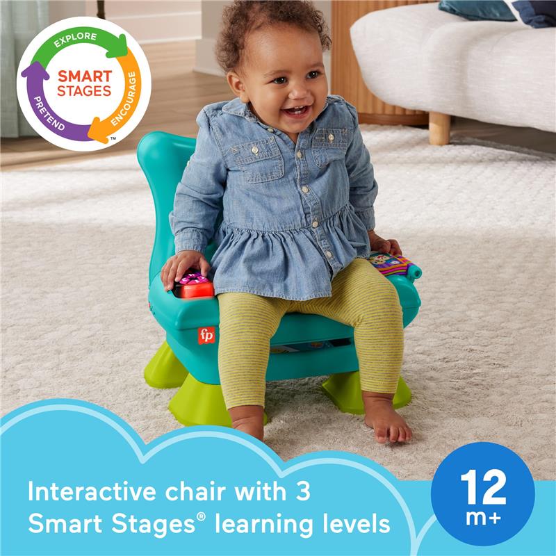 Fisher Price - Toddler Learning Toy Laugh & Learn Smart Stages Chair with Music Lights & Activities Image 2