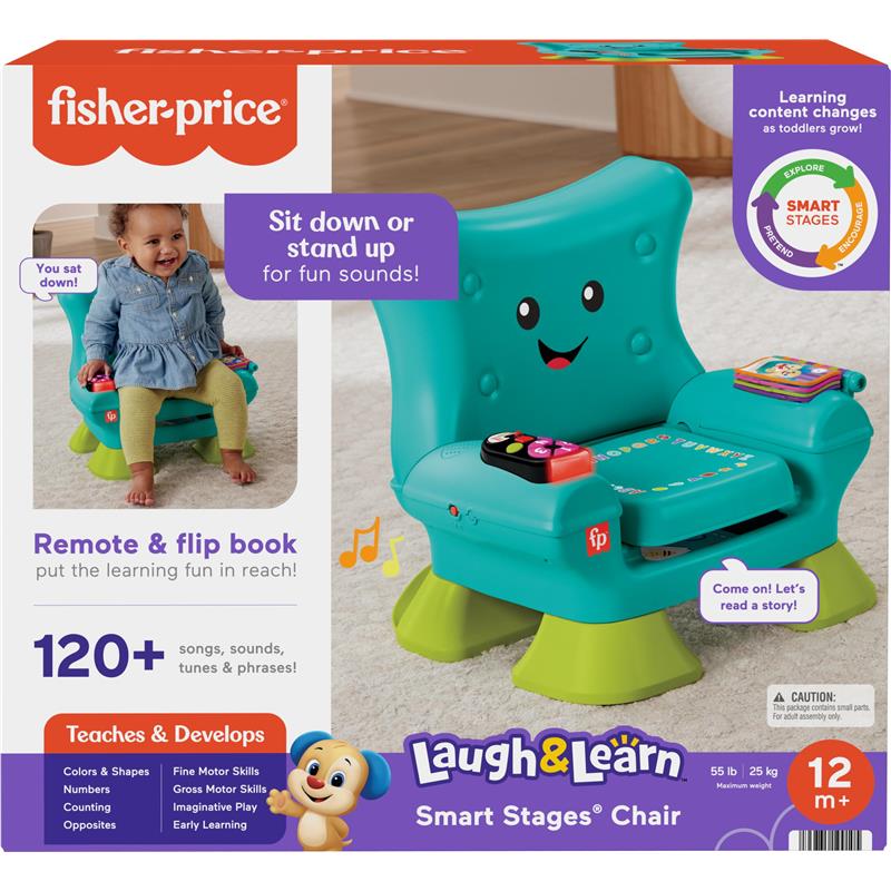 Fisher Price - Toddler Learning Toy Laugh & Learn Smart Stages Chair with Music Lights & Activities Image 6