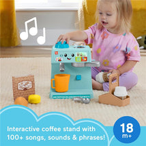 Fisher Price - Toddler Toy Laugh & Learn Coffee Café Musical Playset with Educational Songs Image 2
