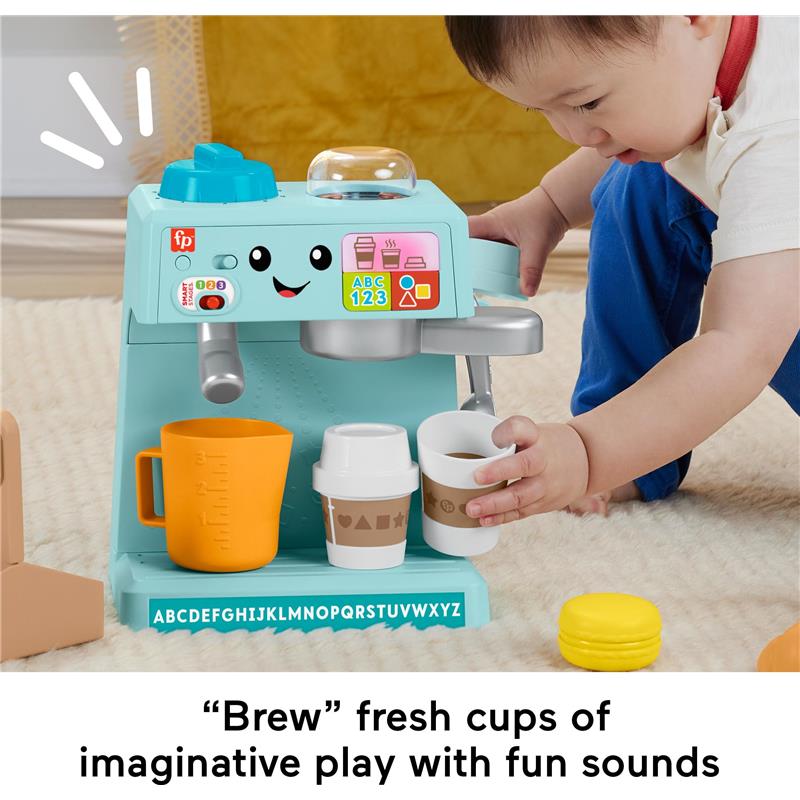 Fisher Price - Toddler Toy Laugh & Learn Coffee Café Musical Playset with Educational Songs Image 4