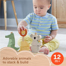 Fisher Price - Wood Baby Toy Stack & Sort Animals Image 2