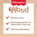 Fisher Price - Wood Baby Toy Stack & Sort Animals Image 3