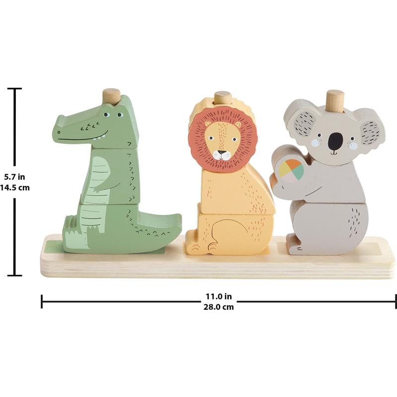 Fisher Price - Wood Baby Toy Stack & Sort Animals Image 6