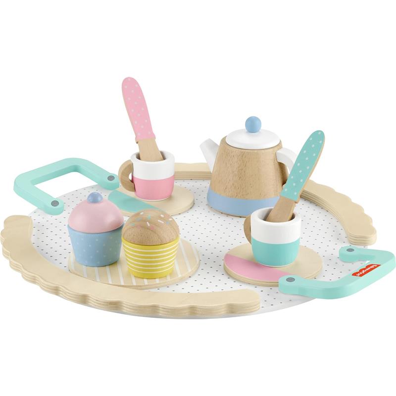 Fisher Price - Wood Pretend Play Toy Tea Set Image 2