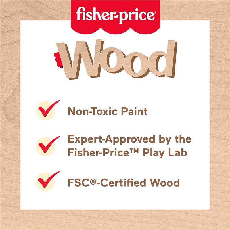 Fisher Price - Wood Pretend Play Toy Tea Set Image 5