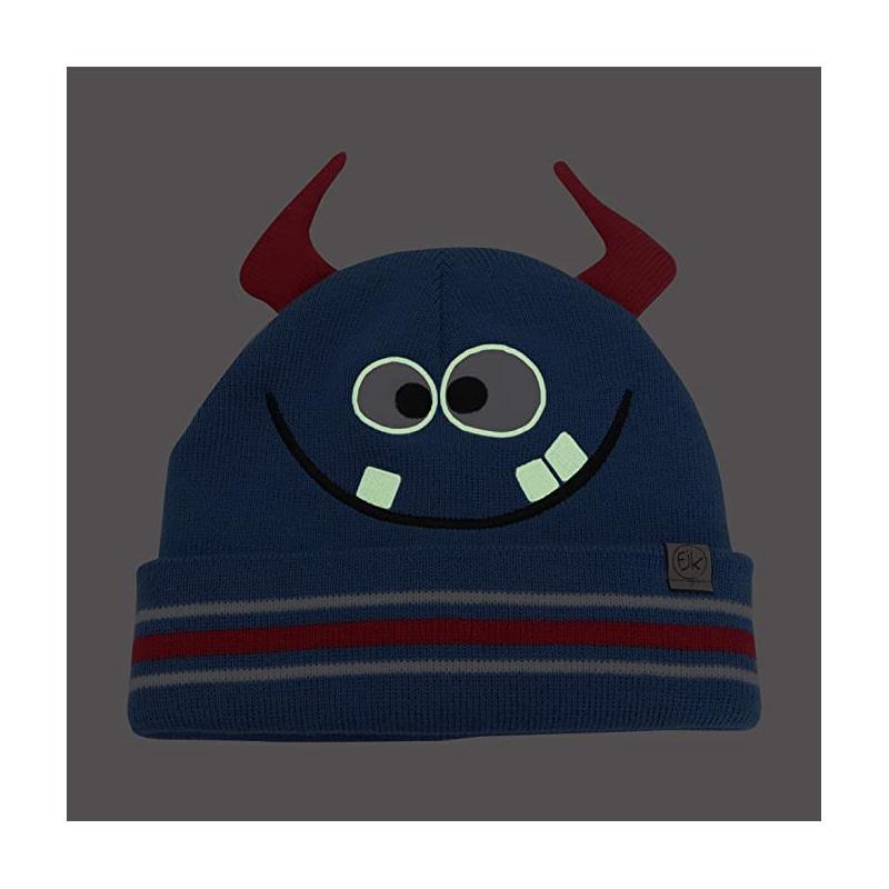FlapJack Kds Knitted Beanie-Monster Image 2