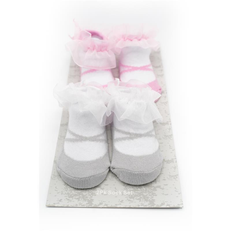 Forever Baby Dress Socks Ruffle Pink  Image 1