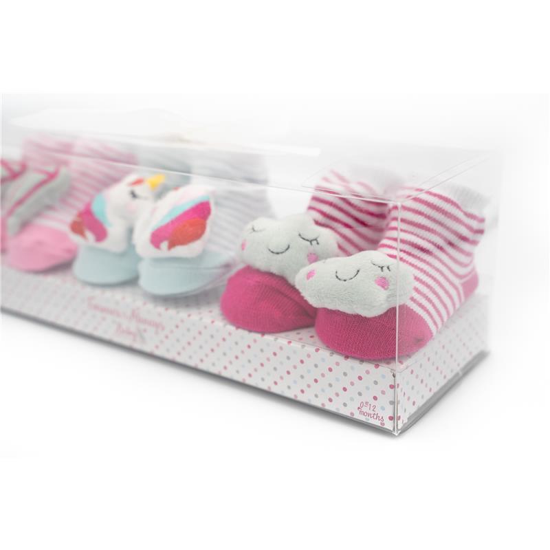  Forever Baby Girls Rattle Socks Unicorn  Image 3