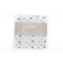  Forever Baby Muslin Blanket Hearts  Image 1