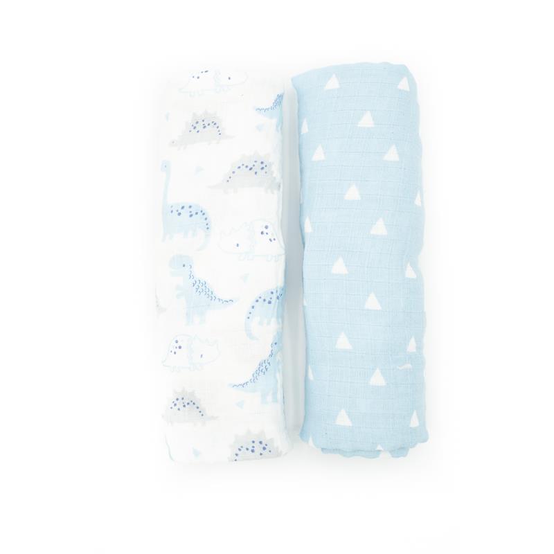 Forever Baby Muslin Swaddle Blankets Dino Image 1