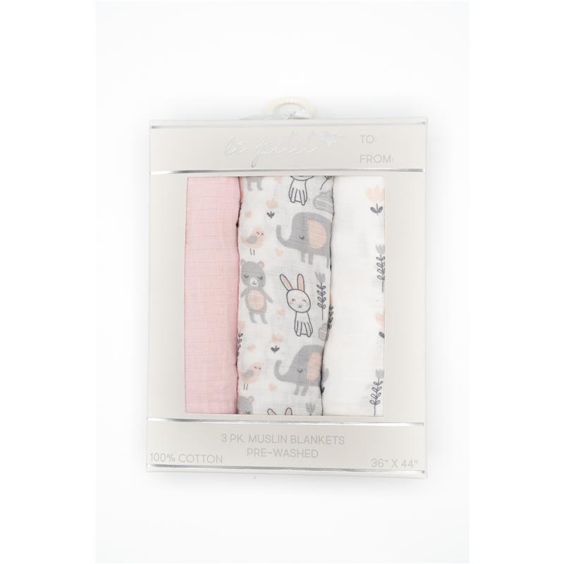 Forever Baby Muslin Swaddle Blankets Pink Image 1
