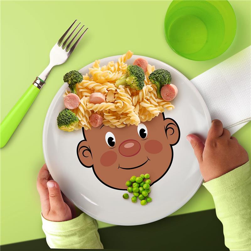 Fred & Friends - Food Face Dinner Plate Ceramic Activity Image 4