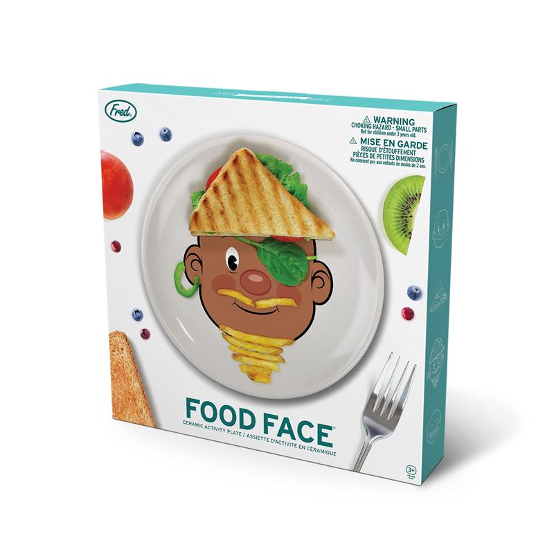 Fred & Friends - Food Face Dinner Plate Ceramic Activity Image 6