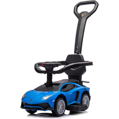 Freddo - Lamborghini 3-in-1 Ride-On Toy for Kids - Music, Light, Storage, BLUE Image 1