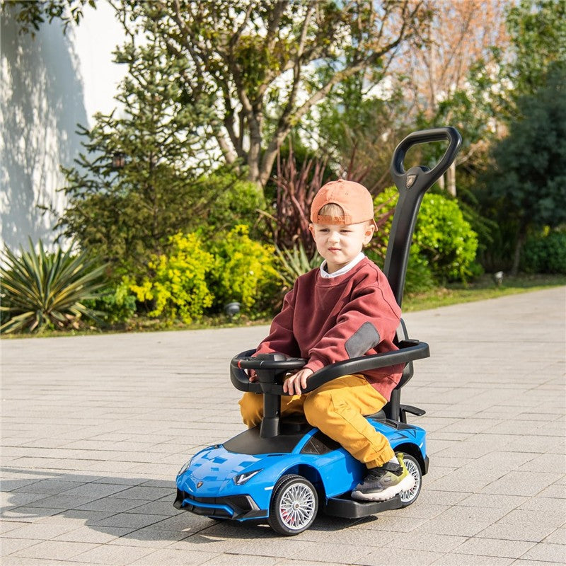 Freddo - Lamborghini 3-in-1 Ride-On Toy for Kids - Music, Light, Storage, BLUE Image 5