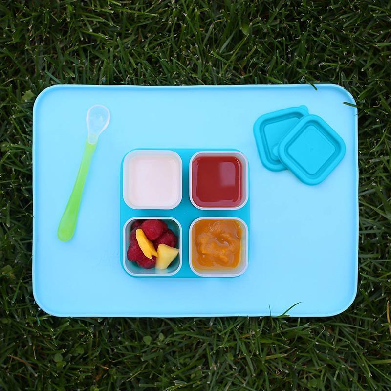 Fresh Baby Food Unbreakable Cubes - Aqua (2 Oz) Image 4