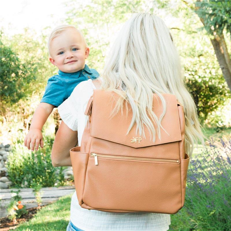 Freshly Picked - Convertible Classic Diaper Bag Backpack, Butterscotch Tan Image 13