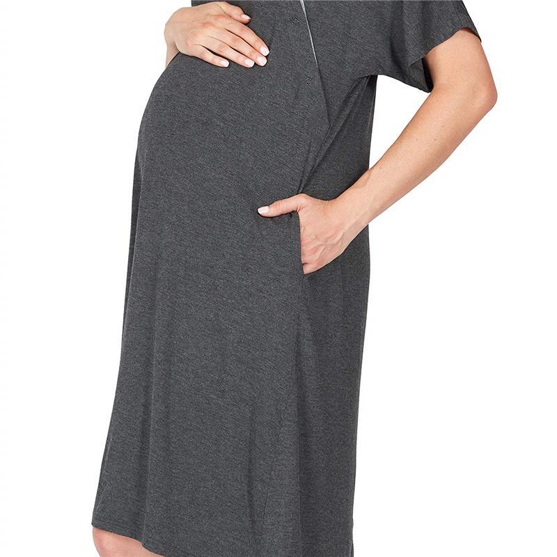 Frida Mom Delivery and Nursing Gown - Grey - One Size - Box Damage