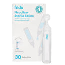 Fridababy Nebulizer Sterile Saline Vials, 30 count, designed to soothe irritated airways for congestion relief.