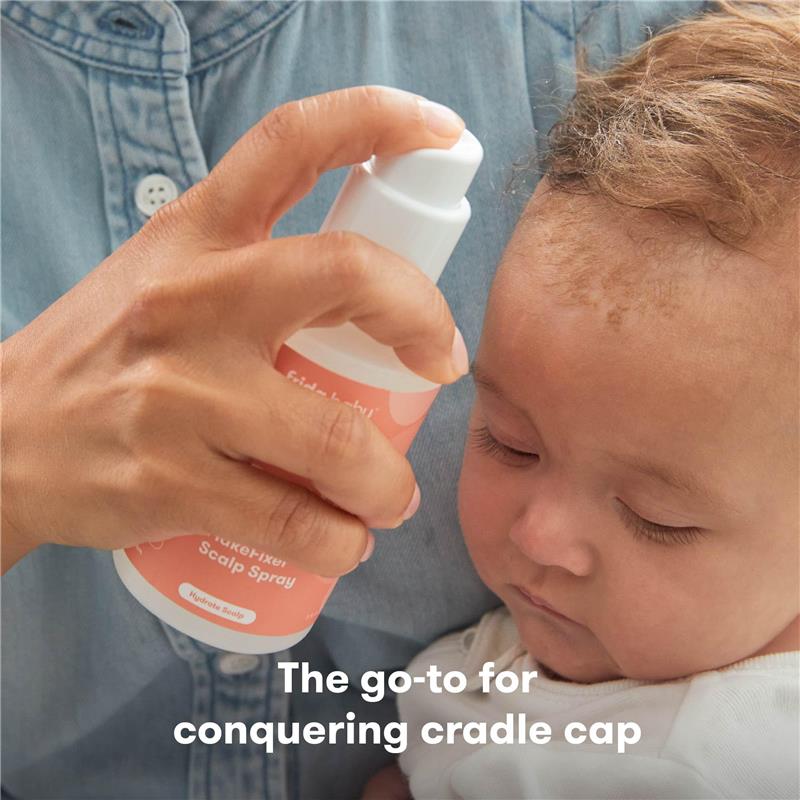 FridaBaby Cradle Cap Treatment, Cradle Cap Shampoo for Babies + Flake Fixer Scalp Spray, Cradle Cap Kit