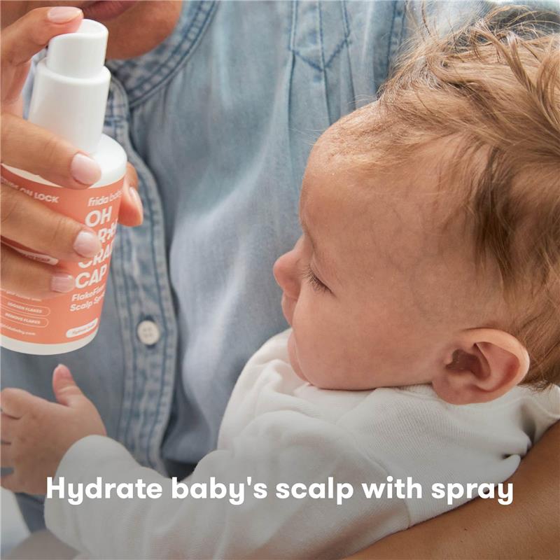 FridaBaby Cradle Cap Treatment, Cradle Cap Shampoo for Babies + Flake Fixer Scalp Spray, Cradle Cap Kit