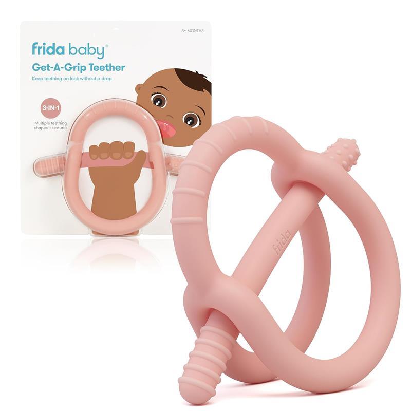 FridaBaby - Get-A-Grip Teether, Muted Pink Image 1