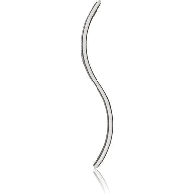 Curved stainless steel nail scissors designed for precise baby nail trimming.
