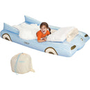 FUNBOY Blue Convertible Kids Sleepover Air Mattress Image 1