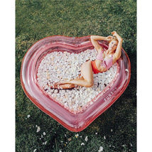 Funboy - Giant Inflatable Luxury Clear Pink Heart Kiddie Pool Image 2