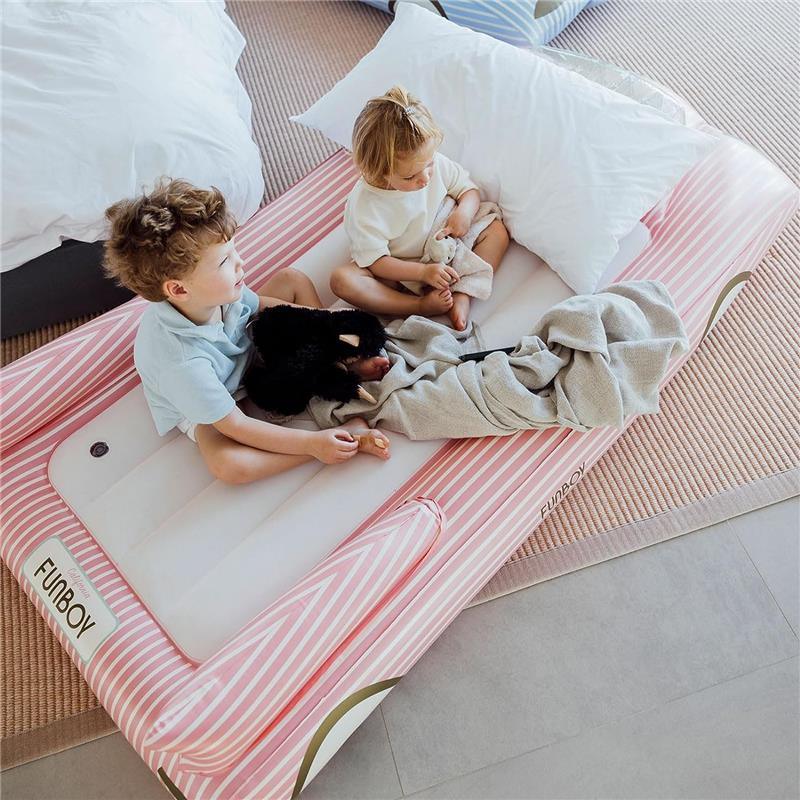 Funboy - Kids Pink Inflatable Travel Bed & Mattress Image 5