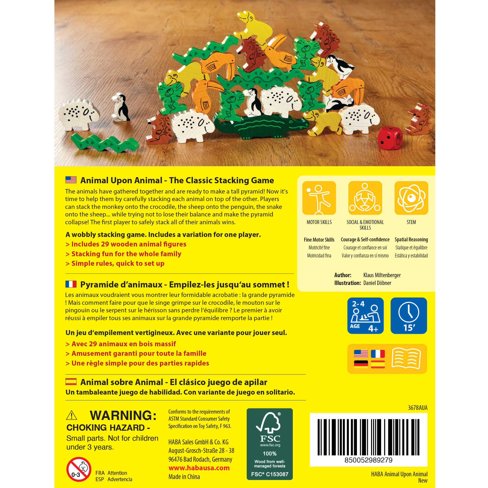 Animal Upon Animal Stacking Game