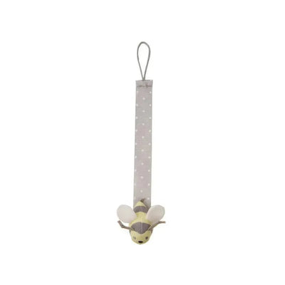 Ganz - 7 Bee Pacifier Clip, Grey Image 1