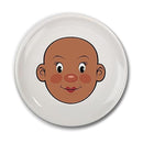 Genuine Fred - Fred Ms. Food Face Dinner Plate for Kids - 8.25” Ceramic Dinnerware Plate Lets Children Create Edible Hairstyles & Accessories - Fun Image 1