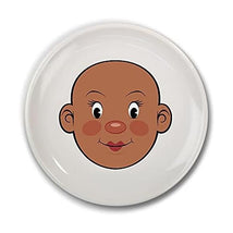 Genuine Fred - Fred Ms. Food Face Dinner Plate for Kids - 8.25” Ceramic Dinnerware Plate Lets Children Create Edible Hairstyles & Accessories - Fun Image 1