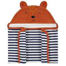 Gerber - 1Pk Terry Hooded Bath Wrap Boy One Size, Fox Image 1