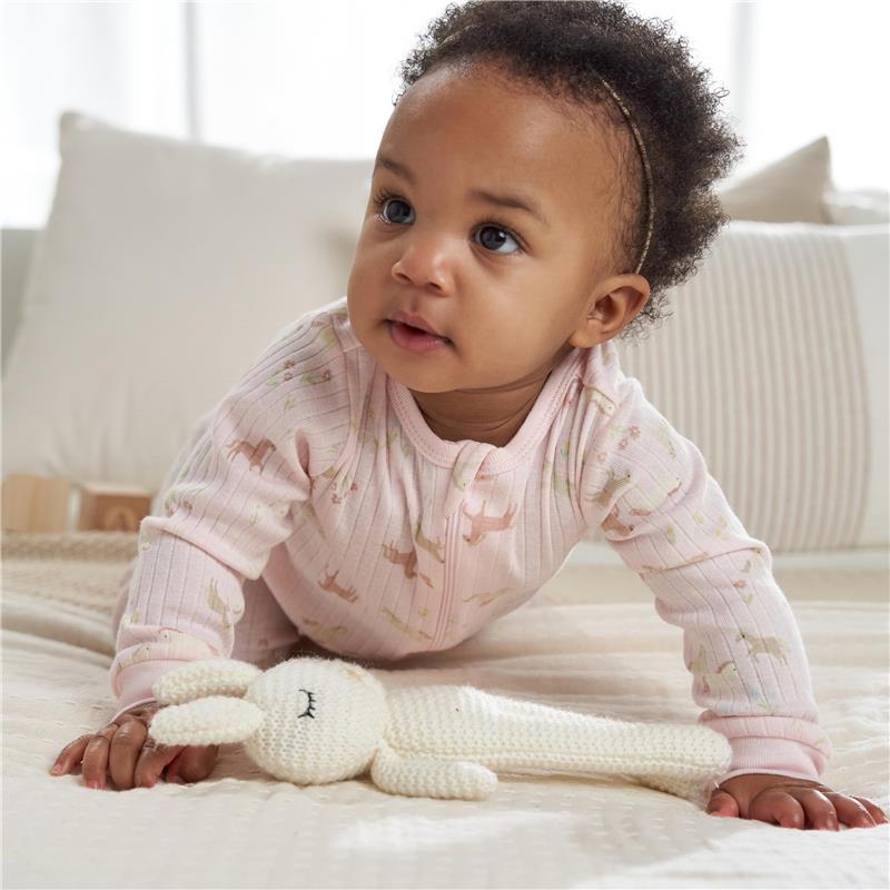 Gerber 2Pk Baby 2-Way Zip Textured Sleep 'N Play, Ponies Image 5