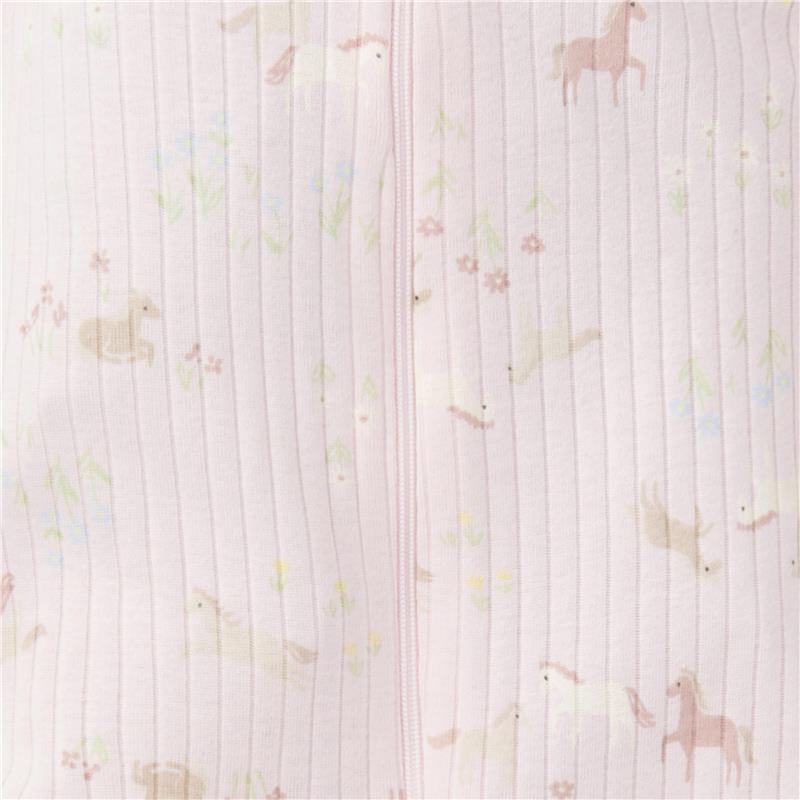 Gerber 2Pk Baby 2-Way Zip Textured Sleep 'N Play, Ponies Image 6