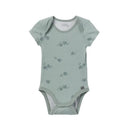 Gerber 2Pk Baby Boys Teal Snails Bodysuits Image 2