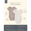 Gerber 2Pk Baby Boys Teal Snails Bodysuits Image 4