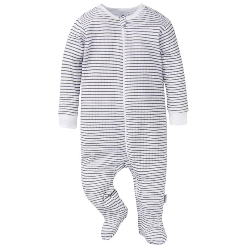 Gerber 2Pk Baby Neutral Ivory French Breakfast Bodysuits Image 2